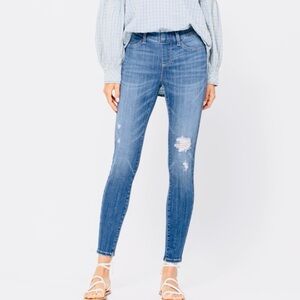Judy Blue Jeggings 5 / 27 Pull On Skinny Jeans Destroyed Distressed‎